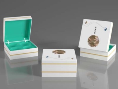 自帶奢華感的燕窩包裝盒，光看包裝就垂涎欲滴了